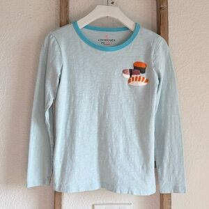 J. Crew Girls' Sushi Critter Long Sleeve T-Shirt girls sz: Med (8-9)
